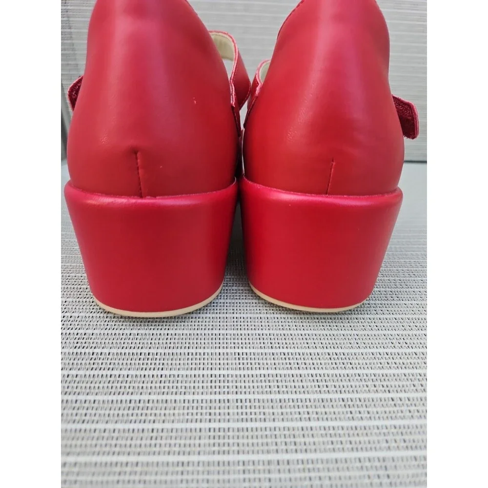 Alegria Hayes Ruby Breeze Mary Jane Leather Wedge Shoes Sz 41  US 10.5-11 NEW